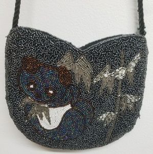 Sold Vintage Beaded Panda Purse